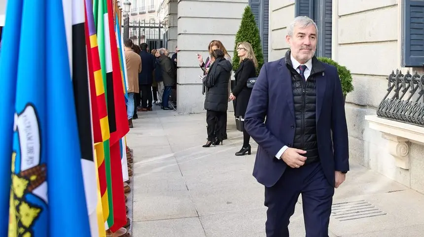 Fernando Clavijo este miércoles llegando al Congreso de los Diputados