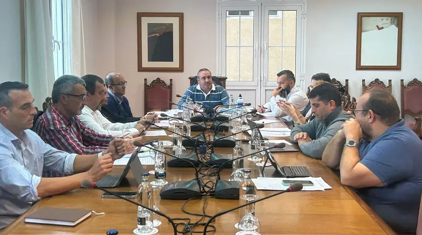 Imagen del encuentro del Consejo de Administración de los Centros celebrado este miércoles en la sede del Cabildo.