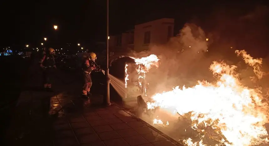 Imagen del impresionante incendio