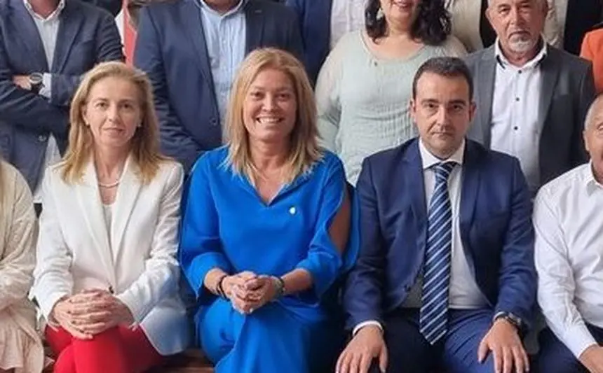 Susana Pérez y José Valle el día de la presentación del nuevo equipo que conforma la Cámara de Comercio de Lanzarote.