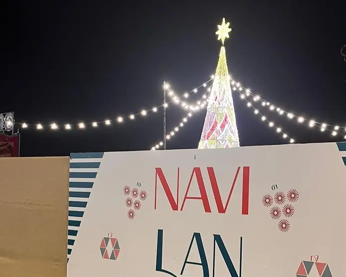 La Feria de la Navidad Ciudad de Arrecife se abre este sábado 23, a las 10 horas. Exteriores del recinto junto al Charco de San Ginés 