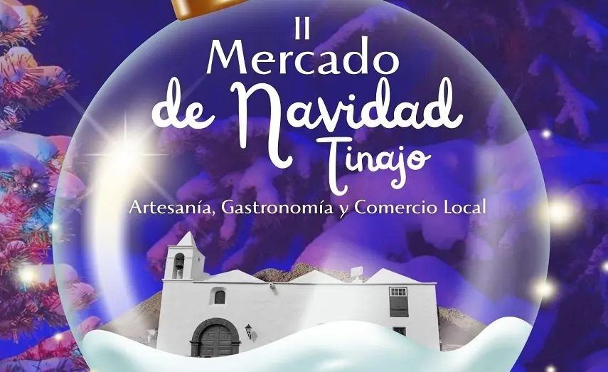 Cartel Mercado de Navidad de Tinajo.