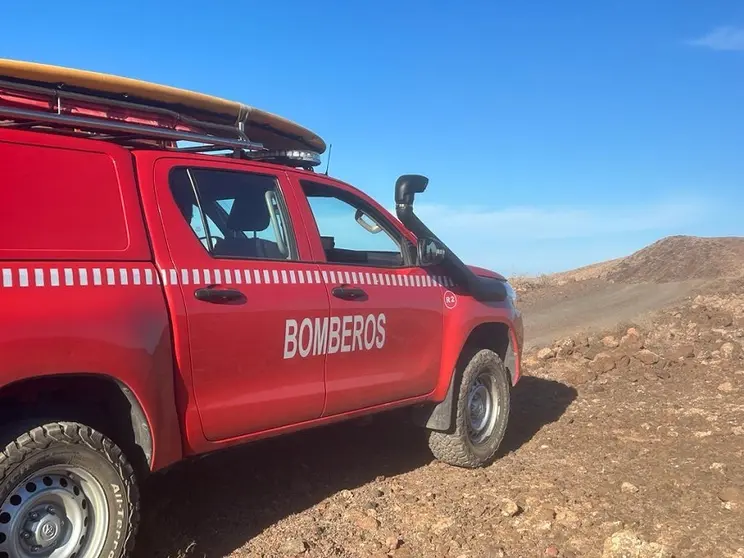 Todoterreno de los bomberos del Consorcio de Seguridad y Emergencias del Cabildo.