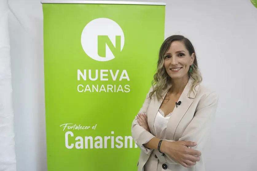 Sheila Guillén, portavoz de NC en el Comité Local de Arrecife.