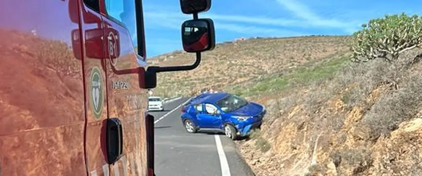 Imagen del vehículo tras el impacto