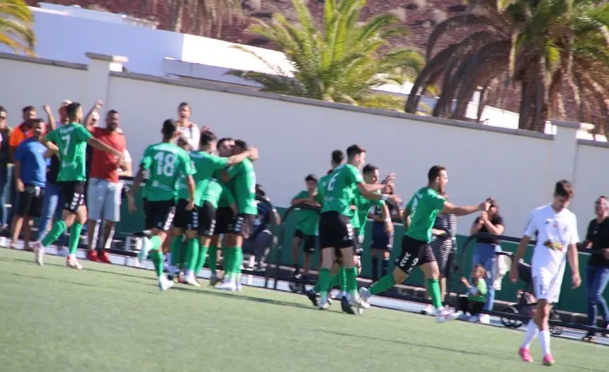 Momento de la celebración de los jugadores sureños