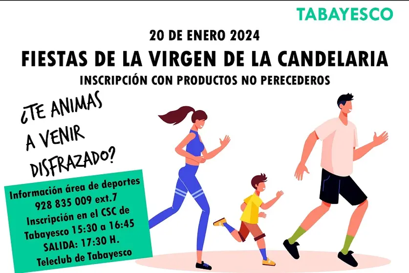 Cartel de la carrera popular de Tabayesco.