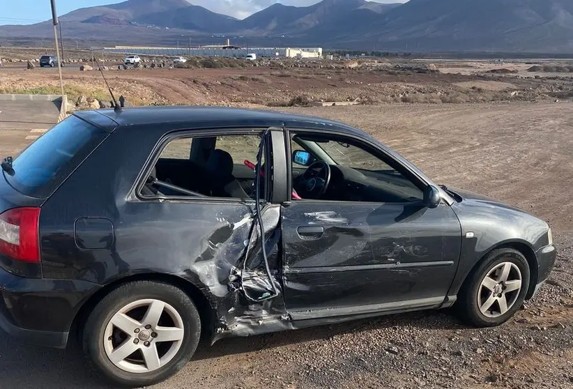 Imagen del vehículo accidentado.