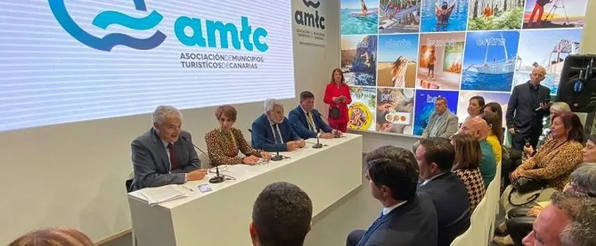 Imagen de una intervención anterior del alcalde de Tías en la misma feria.