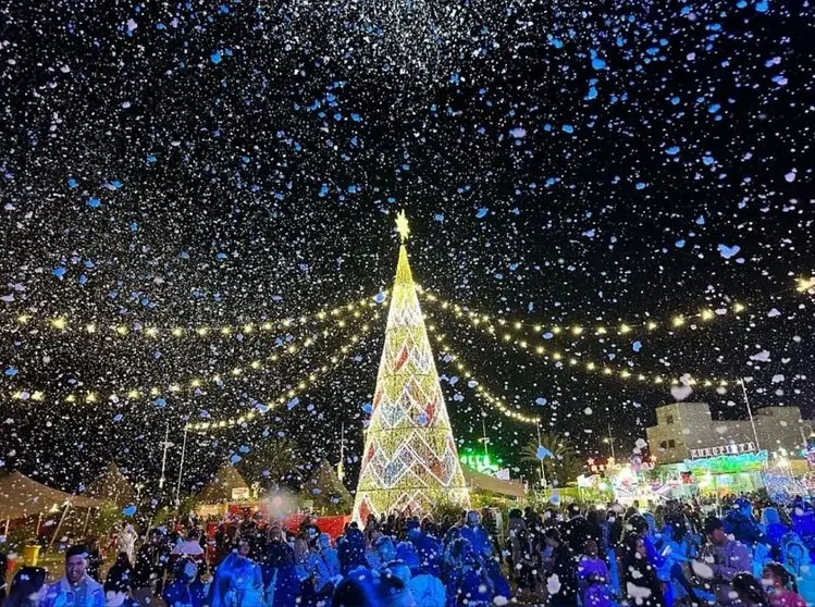 Imagen de la feria que organizó el Ayuntamiento y el Cabildo esta Navidad en Arrecife.