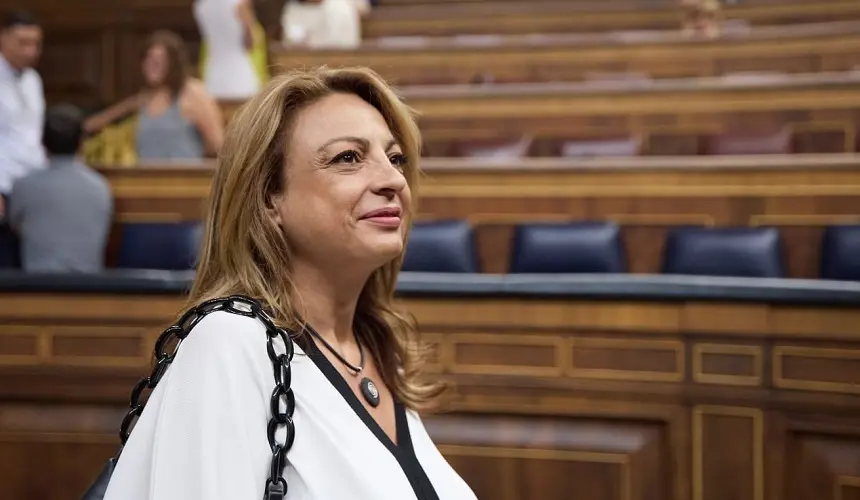 Cristina Valido, diputada de Coalición Canaria, en una imagen de archivo en el Congreso de los Diputados.