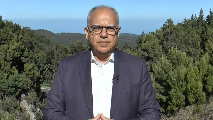 Casimiro Curbelo en una imagen de archivo realizando un directo desde La Gomera.