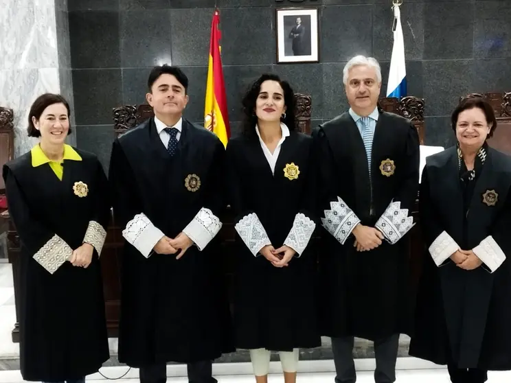 Antía Otín Couso  durante la ceremonia de ascenso.