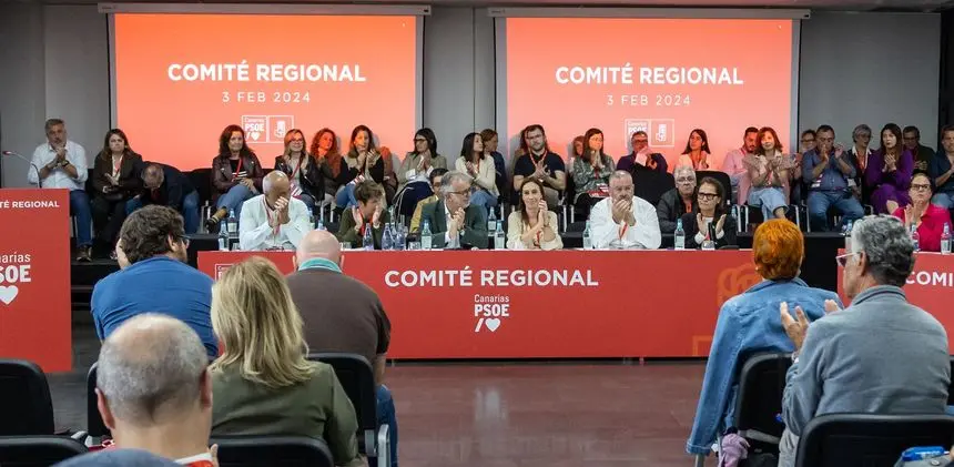 Imagen del encuentro de la Regional del PSOE canario celebrado este sábado