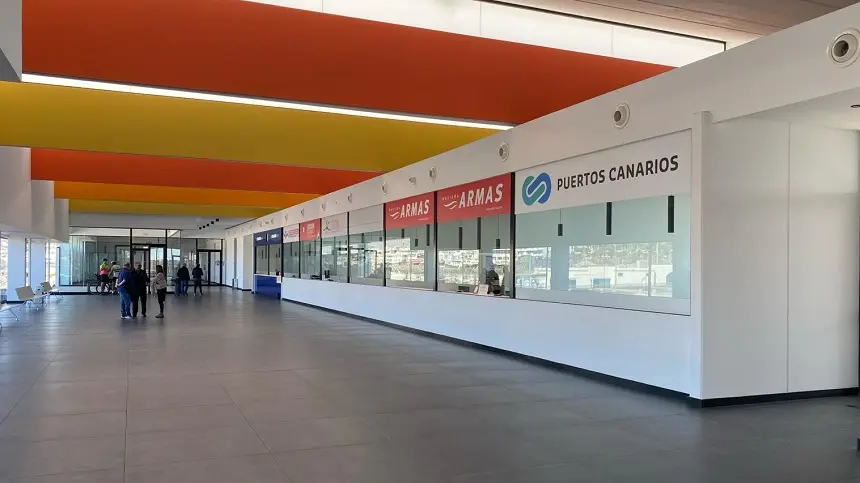 Imagen de cómo ha quedado el interior de la terminal.