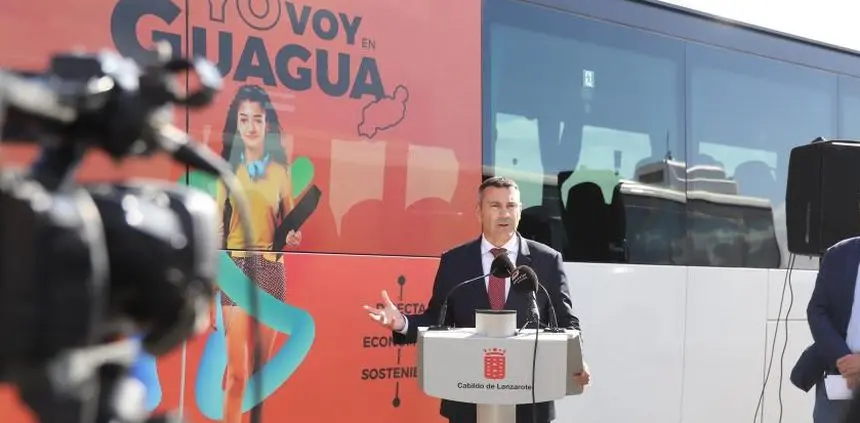 Imagen de archivo de la presentación de la última campaña del transporte público
