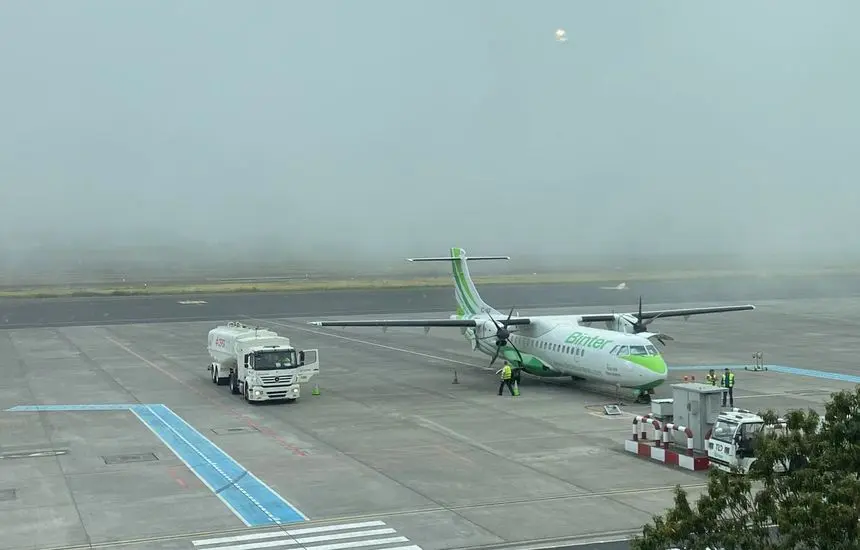 Imagen de primera hora de la tarde cuando la niebla ya empezó a hacerse sentir en toda la zona