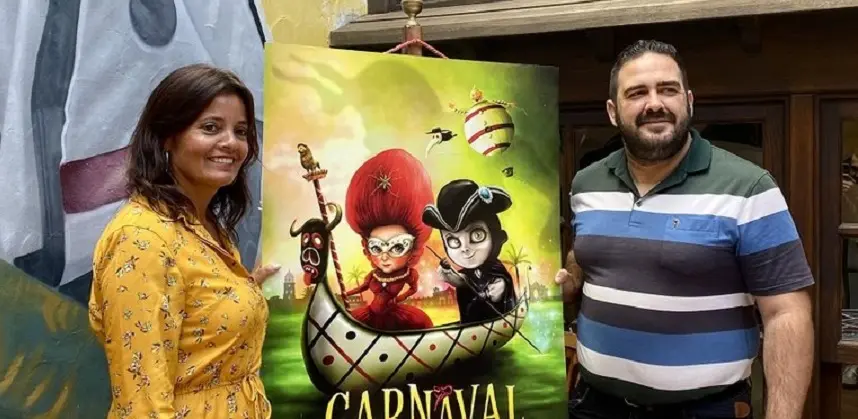 Javier Díaz junto a Olivia Duque.