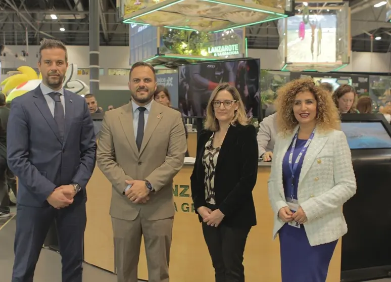 Reunión en Madrid del alcalde de Arrecife y la concejala de Turismo con directivos de la empresa concesionaria de las terminales de cruceros en Arrecife 