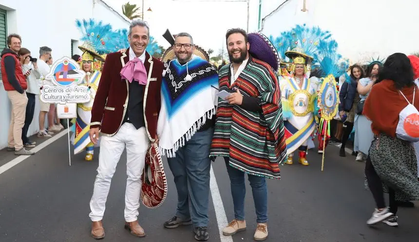 El alcalde de Haría fue uno de los primeros en sumarse con entusiasmo al carnaval