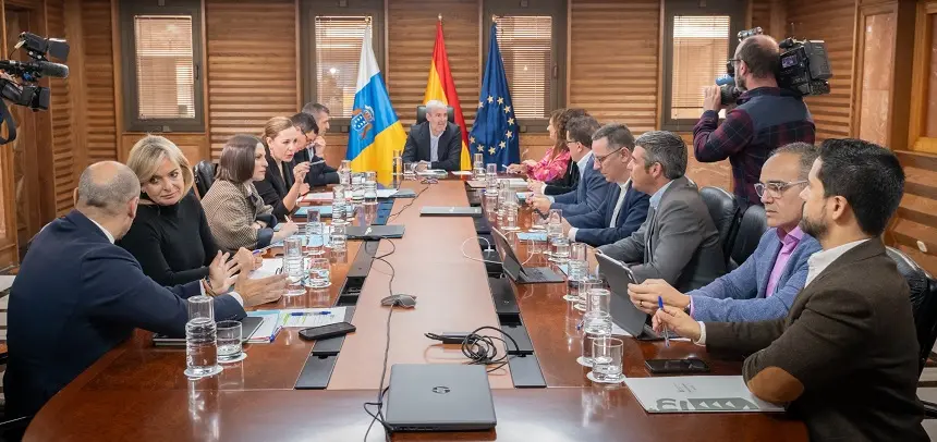 Imagen del encuentro del Consejo de Gobierno de Canarias de este lunes.