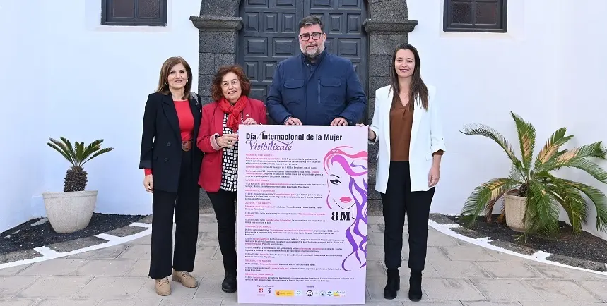 Presentación del programa de actos del 8M en San Bartolomé.