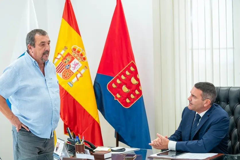Miguel Ángel Jiménez junto a Oswaldo Betancort.