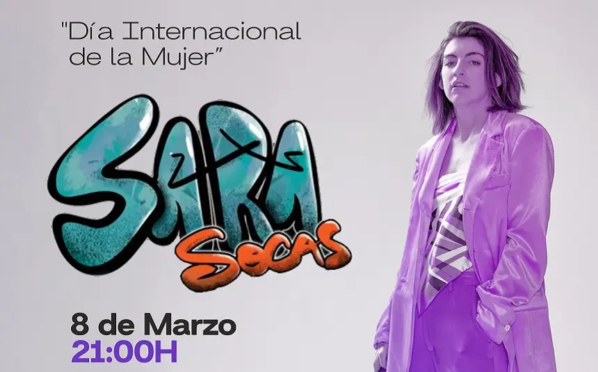 Cartel del concierto por el Día de la Mujer de Sara Socas.