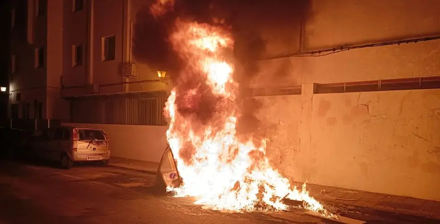 Incendio en la calle Nicaragua.