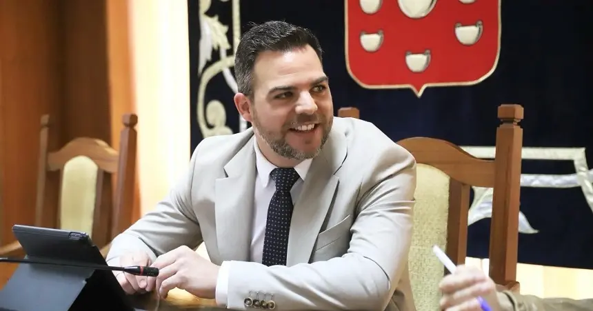 Jacobo Medina en el Cabildo de Lanzarote.