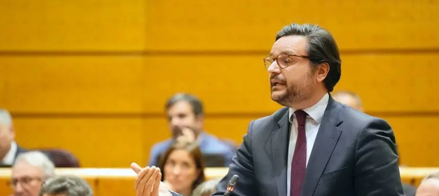 Sergio Ramos este martes durante su intervención en el Senado.