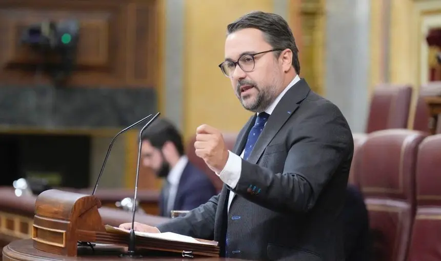 Asier Antona este miércoles en el Congreso de los Diputados.