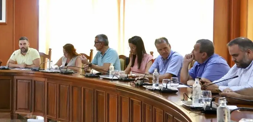 Imagen de los consejeros de CC en el último pleno del Cabildo