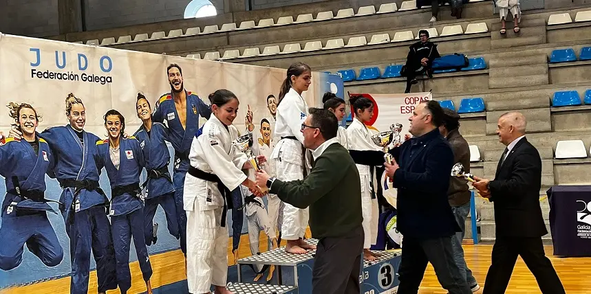 Podio de la Copa de España de Judo.