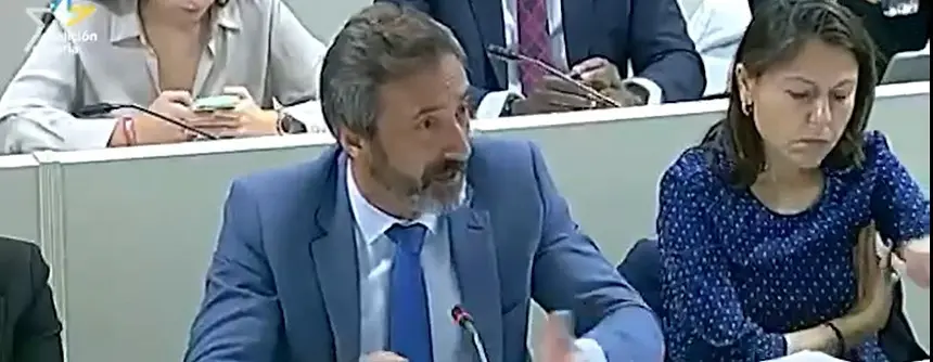 Pedro San Ginés en su intervención en el Senado.