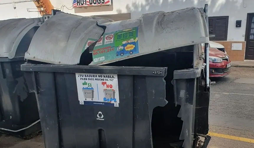 Imagen del estado de los contendores.