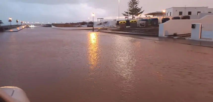 Imagen de cómo ha amanecido el pueblo de La Santa
