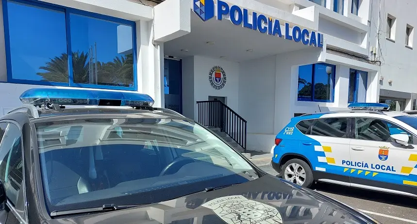 Exterior de la sede central de la Policía Local de Arrecife.