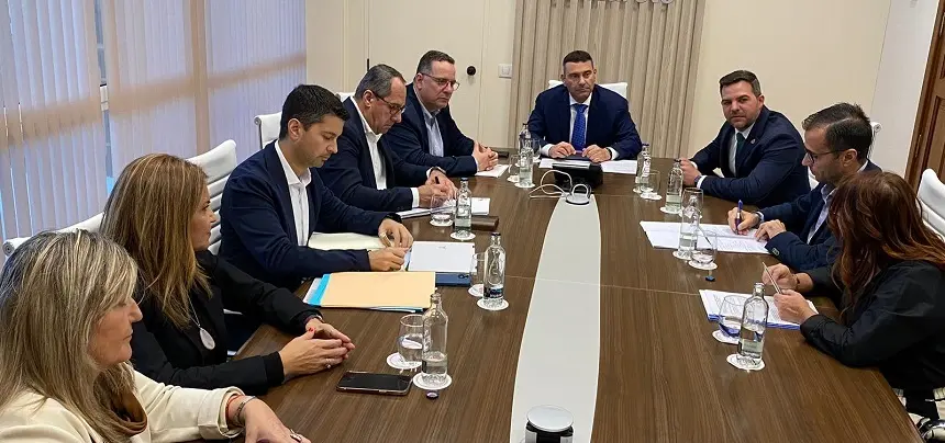 Imagen de archivo correspondiente a la visita institucional a Lanzarote del consejero Poli Suárez en enero de este año 1