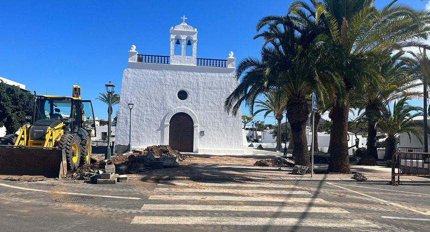 Estado de la plaza de Uga tras las obras.