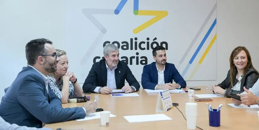 Imagen del encuentro de la Ejecutiva de Coalición Canaria