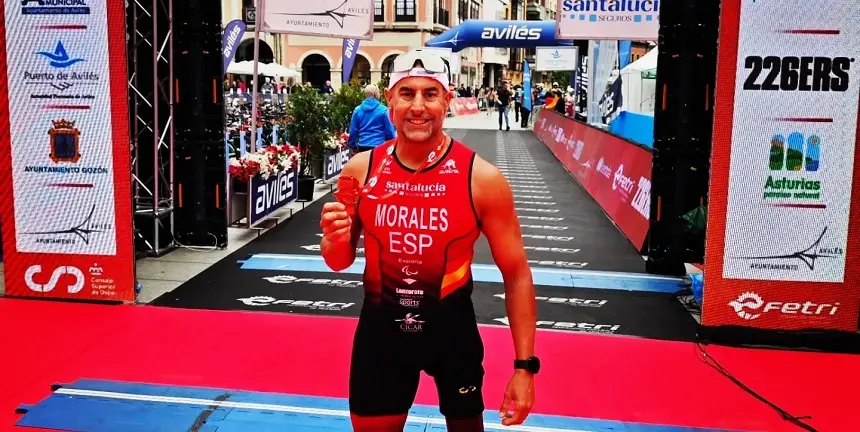 Lionel Morales en el campeonato de España.