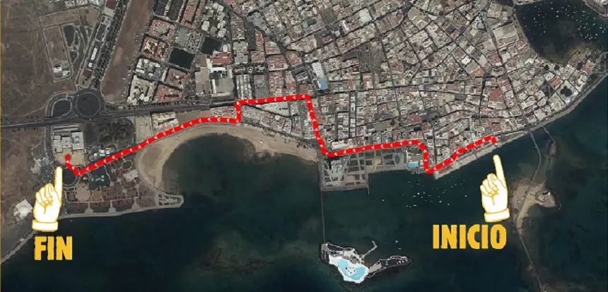Recorrido de la manifestación.