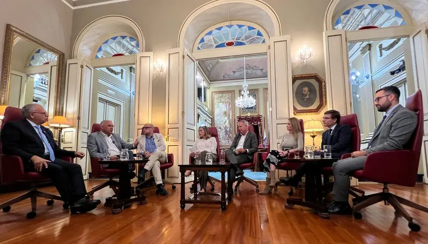 Este martes en el Parlamento de Canarias.