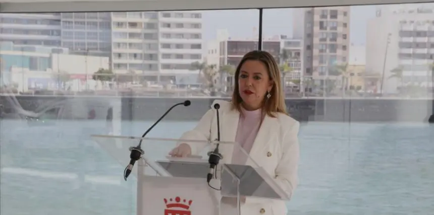 María Dolores Corujo cuando anunció que pretendía declarar a Lanzarote como isla saturada turísticamente.