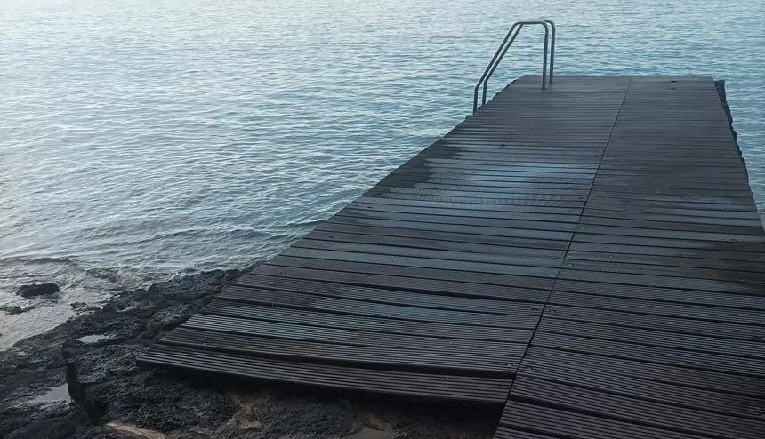 Lugar de la pasarela denunciado por la formación sureña.