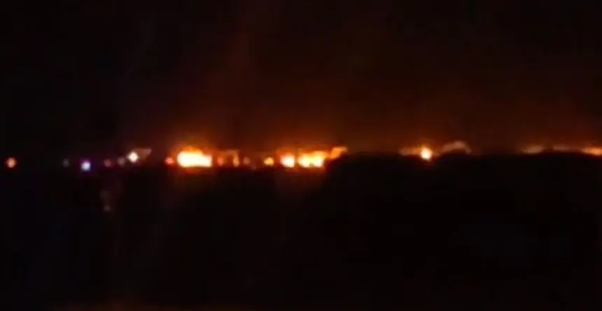 Imagen captada por un vecino de la zona.