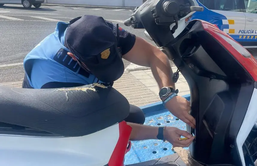 La Policía Local de Arrecife identifica la matrícula falsa