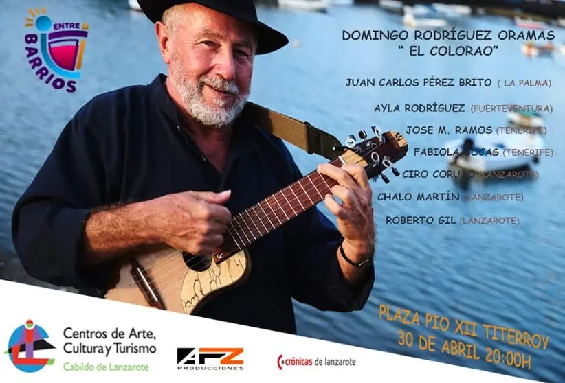 Cartel del concierto de este martes en Titerroy.