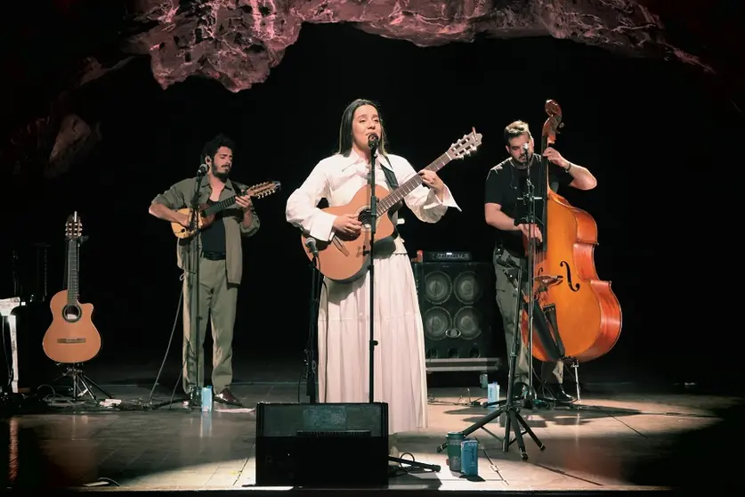 Valeria Castro en los Jameos del Agua.